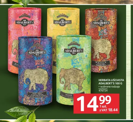 Herbata liściasta Adalbert's promocja w Selgros