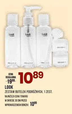 Zestaw butelek podróżnych LOOK promocja w Drogerie Natura