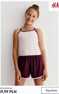Szorty sportowe H&M promocja w H&M