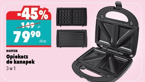 Opiekacz do kanapek 3w1 promocja w Biedronka Home