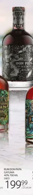 Rum Don Papa Gayuma 40% promocja w Selgros