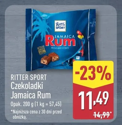 Czekoladki Jamaica Rum promocja w Aldi