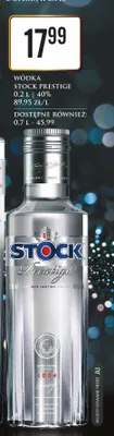 Wódka Stock Prestige promocja w Dino