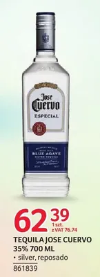 Tequila Jose Cuervo Especial Silver 35% 700ml promocja w Selgros