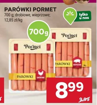 Parówki drobione, wieprzowe promocja w Stokrotka