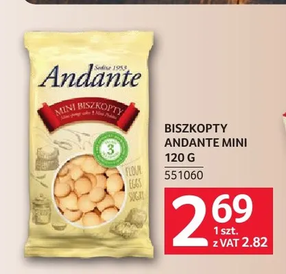 Biszkopty Andante Mini promocja w Selgros