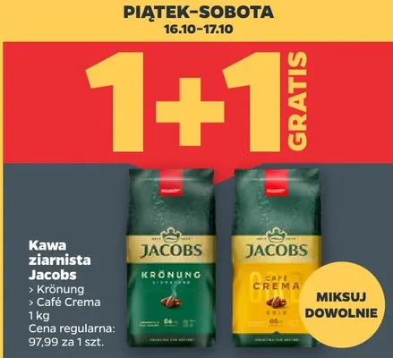 Kawa ziarnista Jacobs Krönung promocja w Netto
