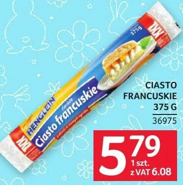 Ciasto francuskie promocja w Selgros
