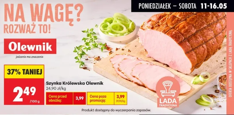 Szynka Królewska Olewnik promocja w Biedronka