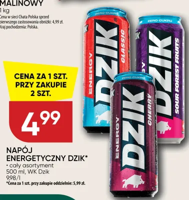 Napój energetyczny classic Be power promocja w Chata Polska