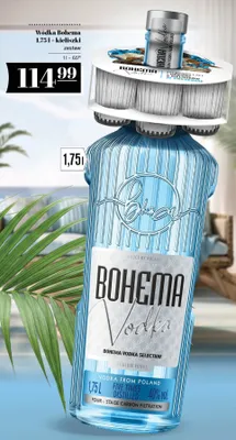 Wódka Bohema zestaw z kieliszkami promocja w POLOmarket
