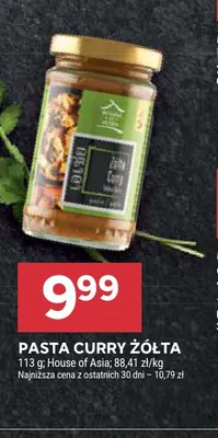 Pasta curry żółta House of Asia promocja w Stokrotka
