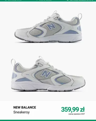 Sneakersy New Balance promocja w Deichmann