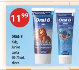 Pasta do zębów dla dzieci Oral-B Junior promocja w Drogerie Laboo