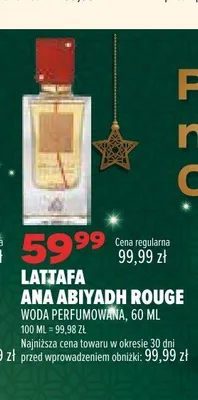 Woda perfumowana Lattafa Ana Abiyadh Rouge promocja w Drogerie Natura