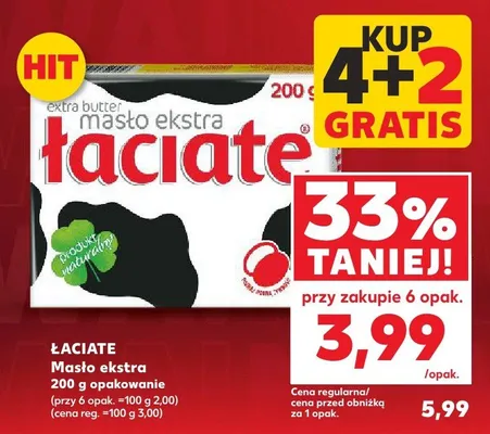 Masło ekstra 200 g opakowanie promocja w Kaufland