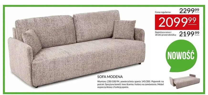 Sofa Modena Abra promocja w Abra Meble