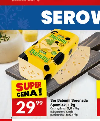Ser Babumi Serenada Spomlek promocja w Twój Market