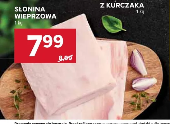 Słonina wieprzowa promocja w Stokrotka