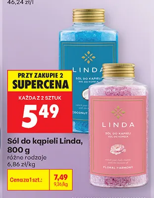 Sól do kąpieli Linda promocja w Biedronka
