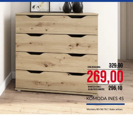 Komoda Ines 4S promocja w Abra Meble