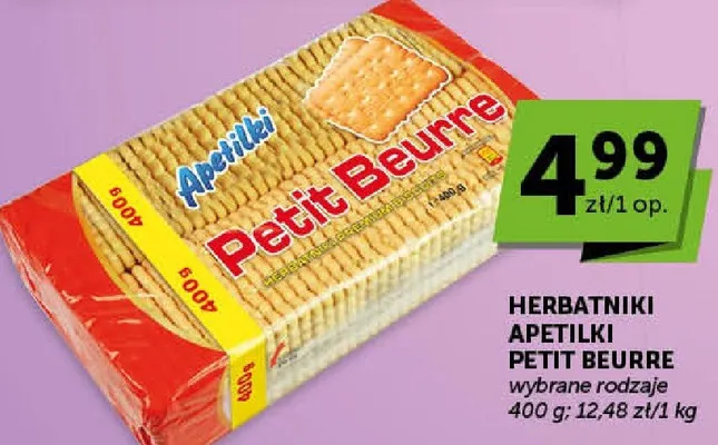 Herbatniki Apetilki Petit Beurre promocja w Euro Sklep