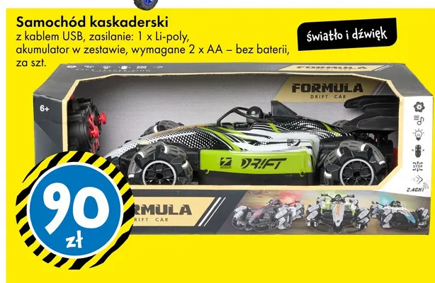 Samochód kaskaderski promocja w Tedi