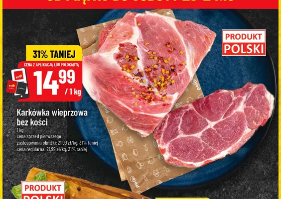 Karkówka wieprzowa bez kości promocja w POLOmarket