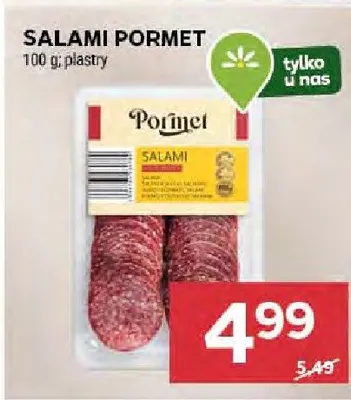 Salami Pormet promocja w Stokrotka