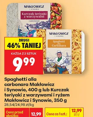 Spaghetti alla carbonara promocja w Biedronka