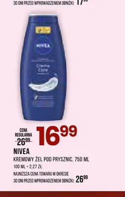 Kremowy żel pod prysznic Nivea promocja w Drogerie Natura