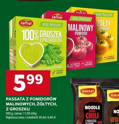 Vege przecier żółty pomidor Jamar promocja w Stokrotka