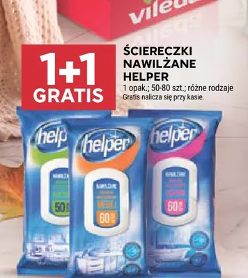 Ściereczki nawilżane Helper promocja w Stokrotka