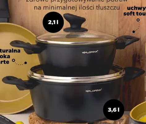 Garnek aluminiowy Florina AmVegan 24 cm 3,6 l promocja w Netto