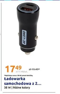 Ładowarka samochodowa z 2... 38W promocja w Action