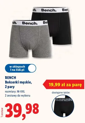 Bokserki męskie, 2 pary Bench promocja w Lidl