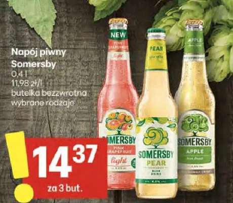 Napój piwny Somersby promocja w Delikatesy Centrum