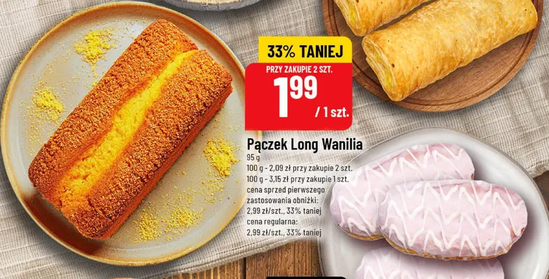 Pączek Long Wanilia promocja w POLOmarket
