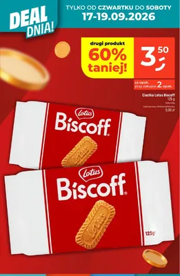 Ciastka Lotus Biscoff promocja w Dealz