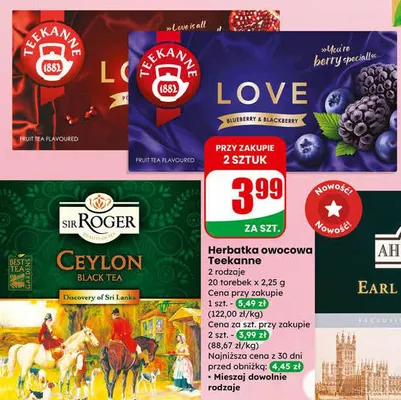 Herbata czarna ekspresowa Ceylon promocja w Dino
