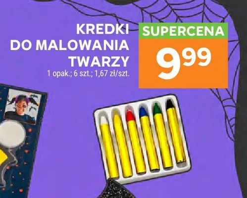 Kredki do malowania twarzy 6-pak promocja w Stokrotka