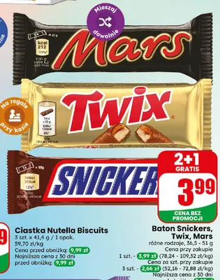 Baton Snickers promocja w Dino