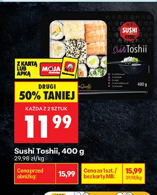Sushi Toshii Sushi 4You promocja w Biedronka