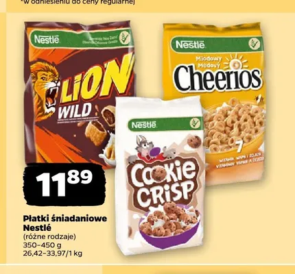 Płatki śniadaniowe Nestlé Cookie Crisp promocja w Netto