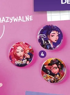 Przypinki Netflix K-Pop Demon Hunters promocja w Biedronka