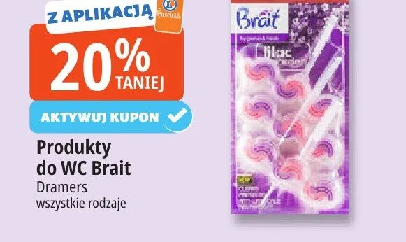 Produkty do WC Brait promocja w Leclerc