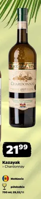 Wino białe Kazayak Chardonnay promocja w Netto