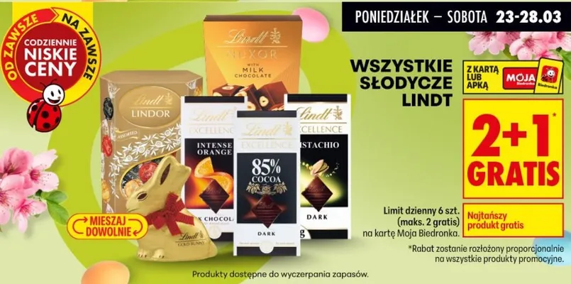 Czekolada Lindor promocja w Biedronka