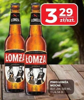 Piwo Łomża Mocne promocja w Top Market