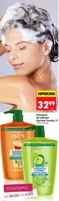Szampon do włosów Fructis promocja w Biedronka